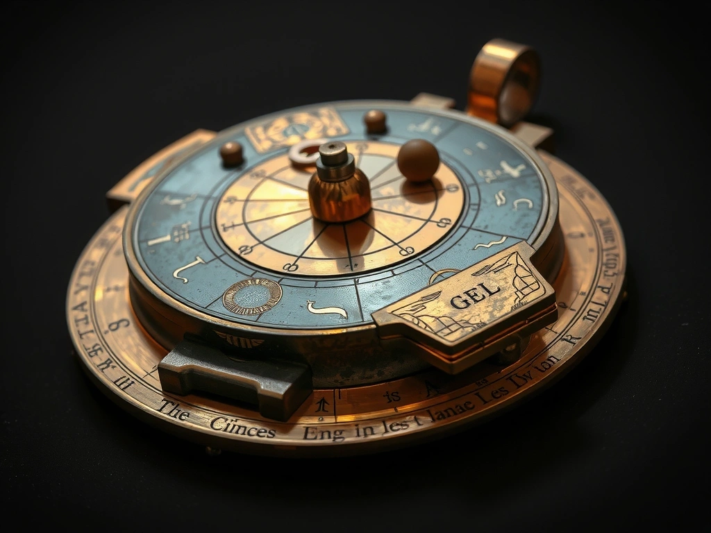 Rycin na metalu przedstawiająca sferę niebieską